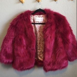 Lucy Paris Brand Faux Fur Jacket New 🌺